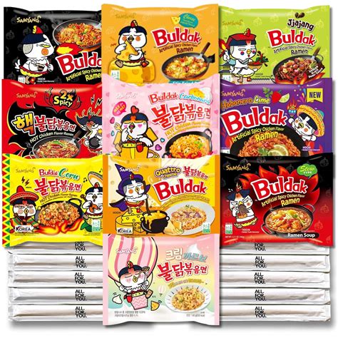 Buldak Ramen Noodles 10 Flavor Variety Combo - Obllo Bulgaria | Ubuy