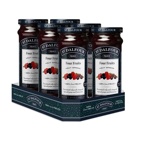 St Dalfour Four Fruits Fruit Spread 284 g | No Added Sugar | 100% from ...