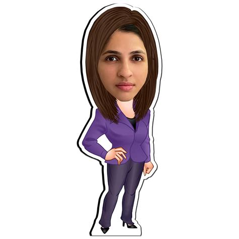 Buy TROVE TREASURE Customized Photo Fridge Magnet, Caricature Style ...