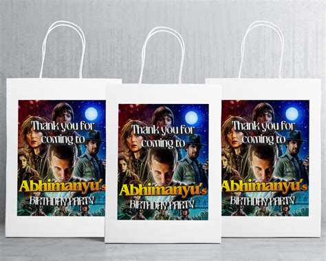 Stranger Theme Oversized Return Gift Bag – Party Supplies India