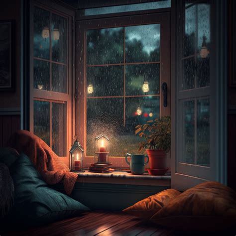 Warm and cozy atmosphere | Cozy rainy day, Dreamy art, Rain window