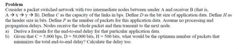 Computer Networks: Computer Network-Packet Switching