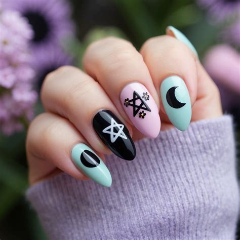 15 Goth Spring Nails Ideas for Your Dark Floral Fantasy - BTArtbox Nails
