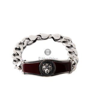 925 Sterling Silver Majestic Roar Lion Bracelet For Men - Silver Palace