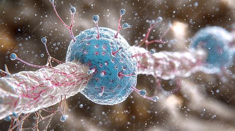 Microscopic anatomy diagram showing structure of nerve cells labeled ...