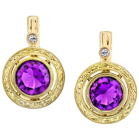 Bezel Set 2.15ct Diamond Earrings at 1stDibs | bezel set diamond earrings