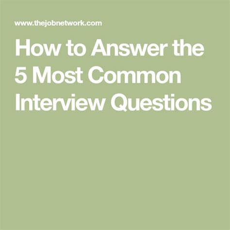 Common Interview Answer Guide 的图像结果