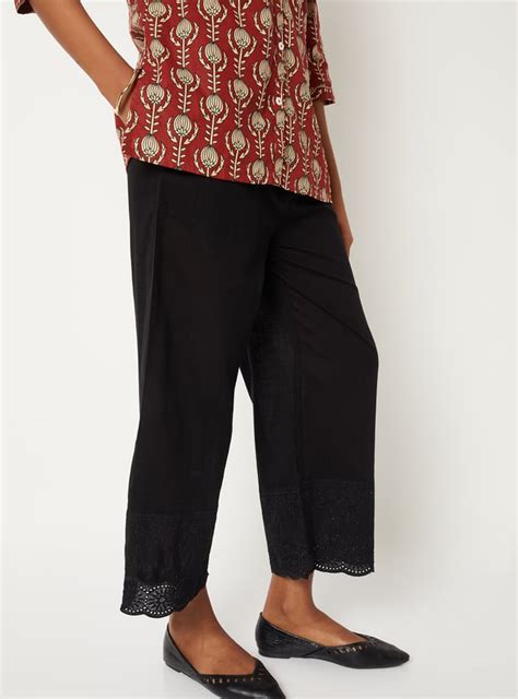 Buy Women Embroidered Hem Palazzos Online at just Rs. 599.0 ...