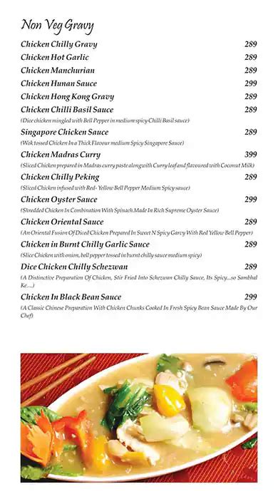 Menu at Uncle's Chinese, Pune, 601
