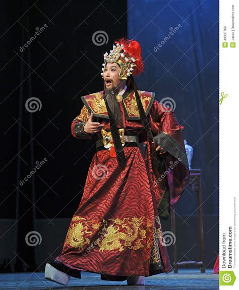 Chinese Traditional Opera Actors Perform on Stage Editorial Stock Photo ...