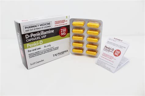 D-Penicillamine 250mg Capsules Manufacturer Supplier PCD Pharma Franchise - Taj Generics ...