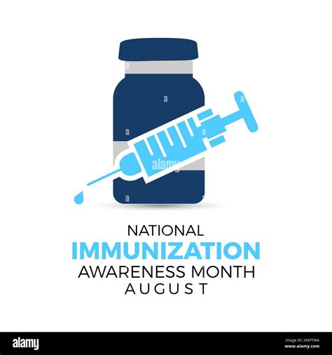 National immunization awareness month vector concept for banner, poster ...