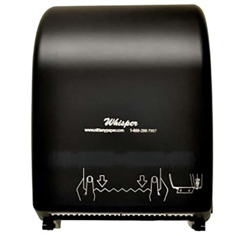 Nittany Paper Mills Inc. - Black 7" Whisper Mechanical Towel Dispenser ...