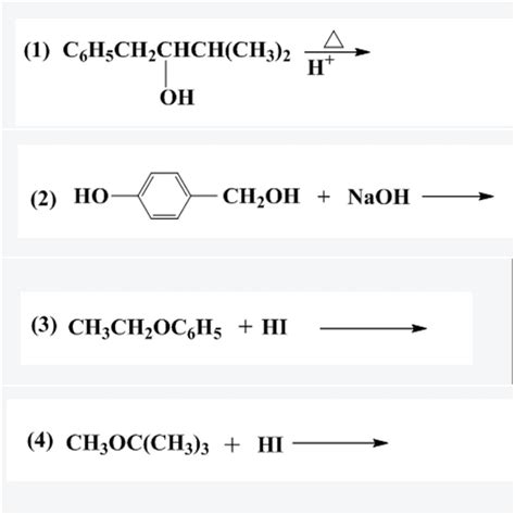 Give the product for following reactions : - Brainly.in