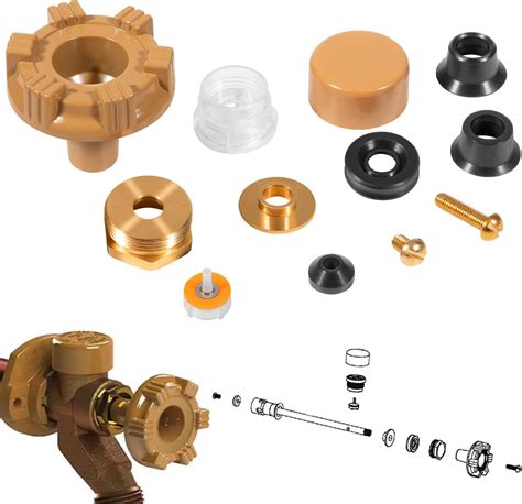 Amazon.com: yourour RK-17MH Repair Kit Metal Handle,Outside Faucet ...