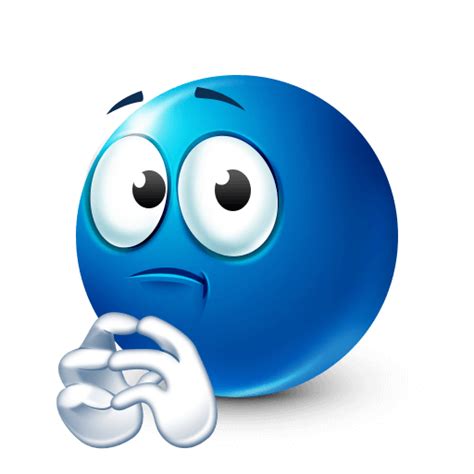 In Shock Blue Emoji