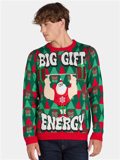 Jolly Sweaters Ugly Christmas Sweater, Men's and Big Men's, Sizes S-3XL ...