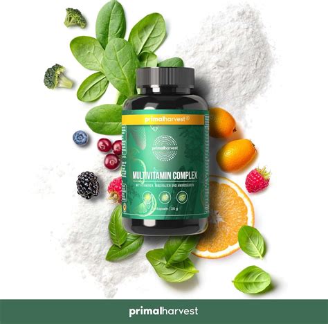 Primal Harvest Multivitamin Tablets - High-Dose Vitamins & Minerals for ...