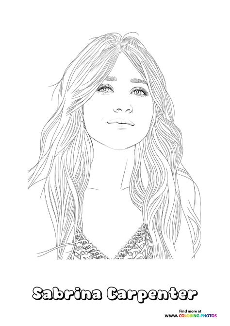 Sabrina Carpenter - Coloring Pages for kids