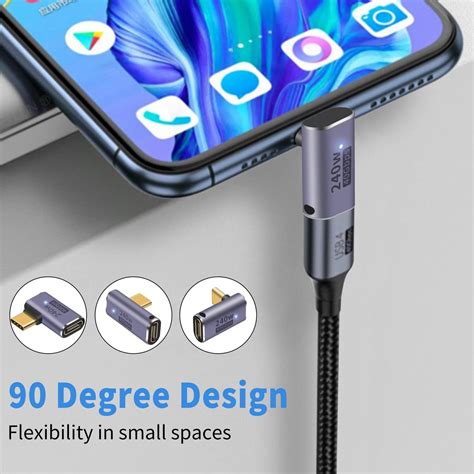 Duttek 90 Degree USB C Adapter 240W, PD Male to India | Ubuy