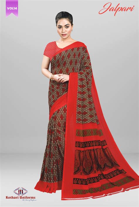 Jalpari - JP10A | KOTHARI UNIFORMS | Uniform Sarees