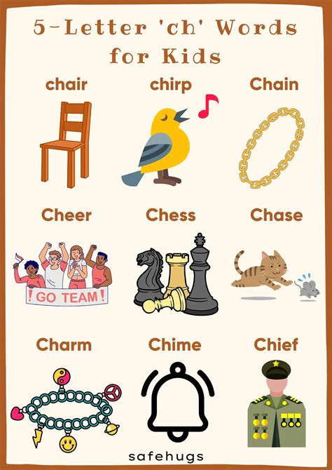 'Ch' Words for Kids with Pictures & Worksheets