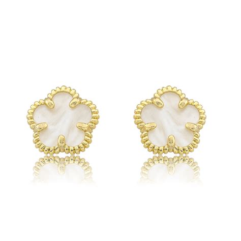 Mother of Pearl Flower Earring– shoptwinstars