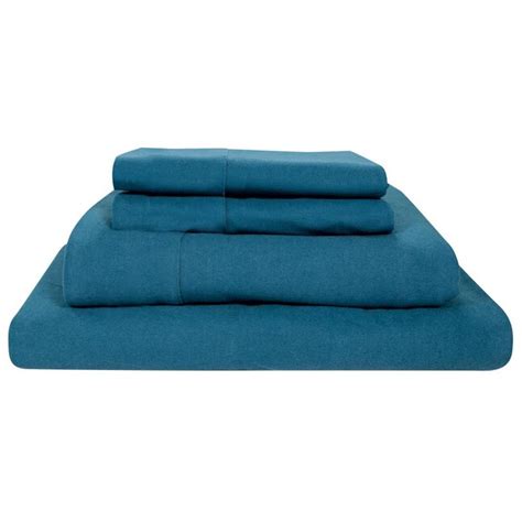MyPillow MyPillow Flannel Bed Sheet Full Flannel Lake Blue Bed Sheet at ...