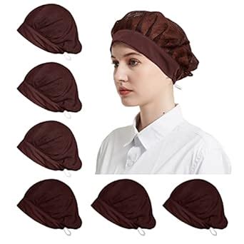 Adjustable Chef Cap Cooking Hat Food Service Hair Nets Mesh Kitchen Net ...