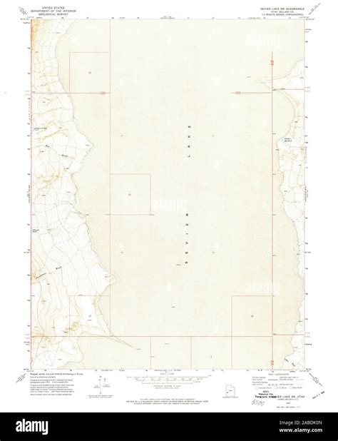 UT Sevier Lake SW 251814 1972 24000 Restoration Stock Photo - Alamy