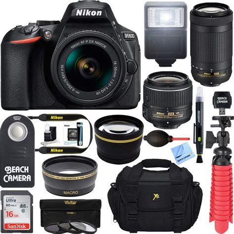 Buy (Refurbished) Nikon D5600 24.2MP DSLR Camera with 18-55mm VR and 70 ...