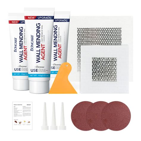 Snapklik.com : BONCART Drywall Repair Kit, Spackle Wall Repair Kit, 3 ...