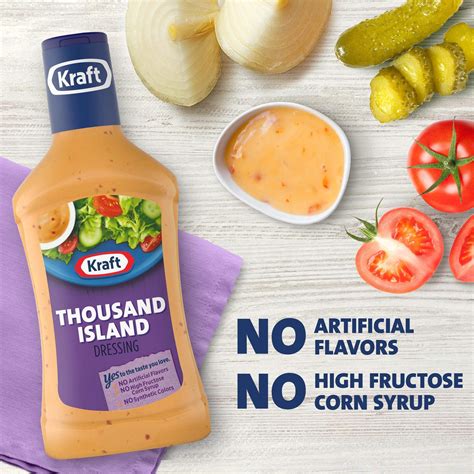 Kraft Thousand Island Dressing (16 oz Bottle) (Pack of 4) - Walmart.com