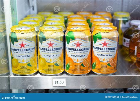 San Pellegrino Italian Sparkling Water Bottles Editorial Image ...