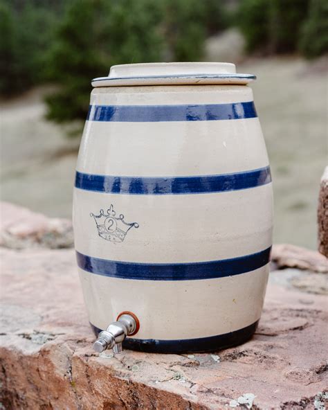 Vintage 2 Gallon Robinson Ransbottom Stoneware Dispenser – Sunshine Canyon