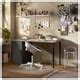 LAGKAPTEN / ALEX desk, grey/wood effect black, 140x60 cm (551/8x235/8 ...