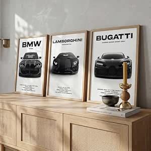kotart Big Sports Cars Framed Posters Gift Items for Boys Room Wall ...