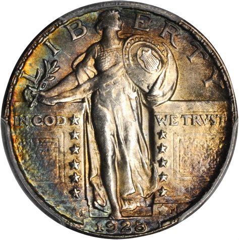 1928-D Standing Liberty Quarter. MS-64 (PCGS).拍卖成交价格及图片- 芝麻开门收藏网