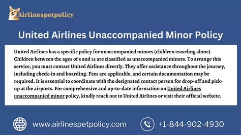 United Airlines Unaccompanied Minor Policy | PDF