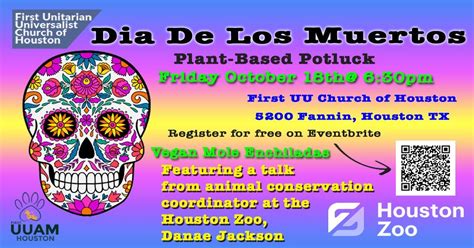 Dia de los Muertos Plant Based Potluck, 5200 Fannin St, Houston, TX ...