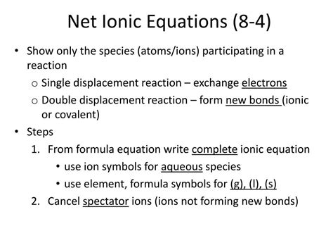 Image result for Net Ionic Equations Examples