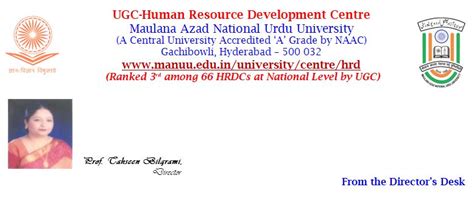 From the Director's Desk | MANUU