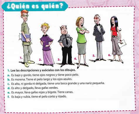 Quién es quién | Aula de espanhol, Aprender espanhol, Ensino de espanhol