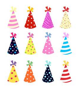 Party Hats Clip Art Set, Paper, Birthday, Kids, Celebration ...