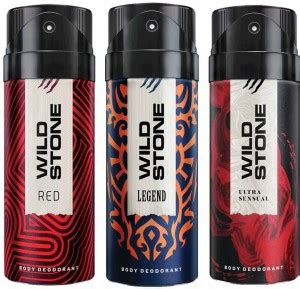Wild Stone Legend, Red & Ultra Sensual Deo Combo Deodorant Spray - For ...