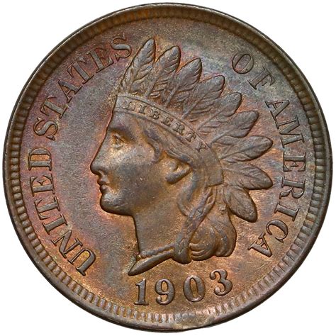 USA, 1 Cent 1903 - Indian Head - Online auction / Online bidding ...