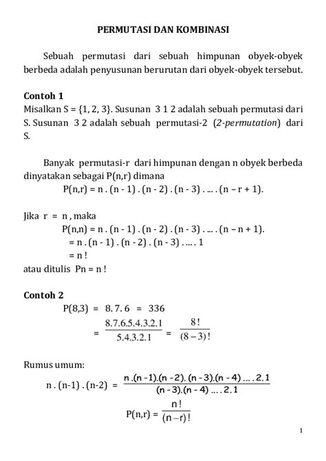 Menguasai Permutasi dan Kombinasi: Contoh Soal Lengkap dengan Pembahasan