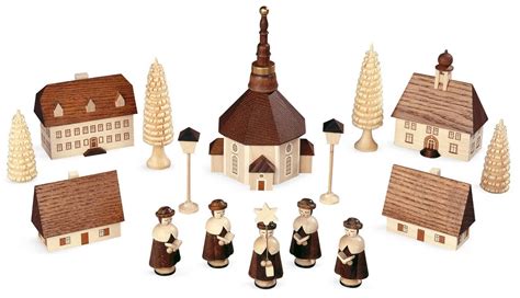 Kurrende mit Seiffener Kirche, 12 cm online kaufen