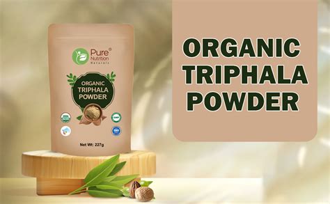 Pure Nutrition Organic Triphala Fruits Powder, 454g (227gx2)| Supports ...
