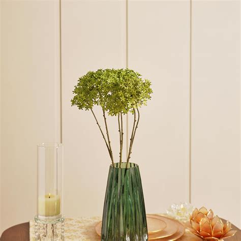 Buy Pure Home + Living Green Ixora Faux Flower Stem Plastic Flowers ...